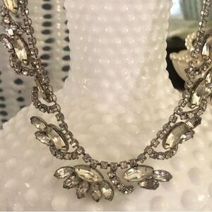 Sparkling Vintage Marquis Rhinestone Chocker Necklace